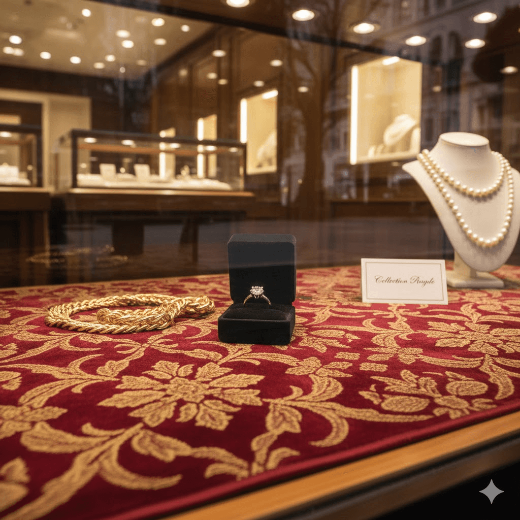 Réalisation moquette bijouterie