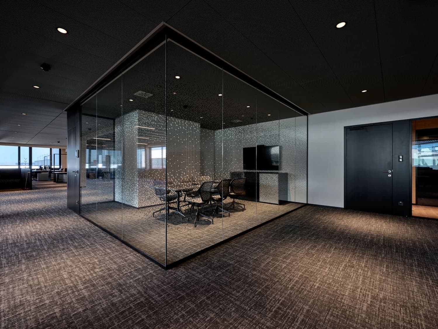 Réalisation moquette banque et entreprise